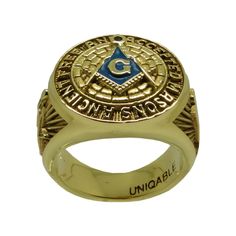 "Amazing A.F.A.M 14K or 10K Solid Yellow GOLD Freemason Ring Hand crafted with the most identifiable symbols. DESCRIPTION METAL: 14K or 10K Solid Yellow Gold WEIGHT: 25-27 Grams for 14K Gold 20-22 Grams for 10K Gold Unique Solid Yellow Gold ANCIENT FREE AND ACCEPTED MASONS Ring, hand made crafted with the most popular symbols. The face of the piece is crafted with a very meaningful symbol; square and compass is one of the most prevalent and ancient emblems of the Freemasons. Around the symbol th Symbolic 14k Stamped Signet Ring Collectible, Symbolic Gold Signet Ring For Ceremonial Use, Ceremonial Gold Signet Ring Symbolic Style, Symbolic Gold Signet Ring For Ceremonial Occasions, Gold Ceremonial Symbolic Signet Ring, Gold Symbolic Signet Ring For Ceremonial Occasions, Gold Engraved Initial Ring, Symbolic Yellow Gold Signet Ring For Commemoration, Gold Engraved Ring With Maker's Mark, Collectible