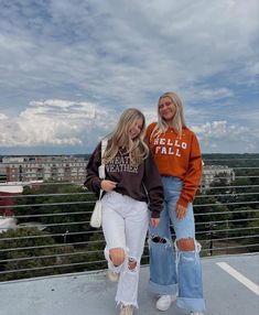 ready for fall fashion 🤍☕️🎃 #fallfashion #falloutfit #ootd #friendshipgoals Fall Nights, Chocolate Brown Colour, Autumn Night, Fall Sweaters