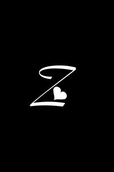 a black and white logo with the letter z