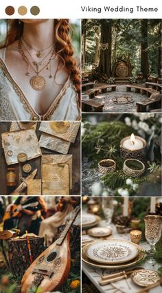 a collage of different wedding themes and colors