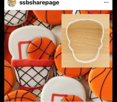 an image of cookies with basketballs on them