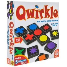 an unorkle board game with four different colors and shapes on the front cover