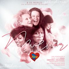 the poster for an upcoming show with four women smiling and hugging each other in front of a white background