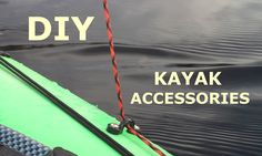 the front end of a kayak with ropes attached to it