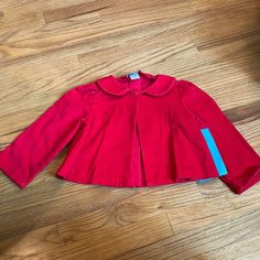 This New With Tag Swing Jacket Is By Just Ducky. Just Ducky Is A Trunk Show Line That Allows You To Design Your Pieces With Different Fabrics And Colors. This Coat Is A Size 6. It Is Red Corduroy And Features A Peter Pan Color And One Button Closure. The Color On This Is So Bright And Cheery. Love This With Green Cord Cherry Skort Listed Separately. Love It! Red Outerwear For Playtime In Fall, Red Outerwear For Fall Playtime, Winter Red Outerwear With Corduroy Collar, Red Cotton School Outerwear, Red Cotton Outerwear For School, Fitted Cotton Outerwear For Playtime, Red Cotton Outerwear For Playtime, Girls Faux Fur Coat, Toddler Winter Coat