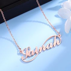 Production Day: 5-7 Days Package: 1 Pack Custom Name Necklace Material: Made of high-quality stainless steel or 925 Silver,100% safe to sensitive skin Color: Gold/Silver/Rose Gold Chain Length: 40+5cm/45+5cm(default)/50+5cm Sweet Gift: Come with a delicate jewelry box,Box packing Dainty Suitable for all occasions: Can be used for various purposes, as a Birth commemoration, Graduation, anniversary of marriage,men's promise,wedding necklace, engagement necklace, anniversary and Valentine's Day gif Personalized Rose Gold Stainless Steel Name Necklace, Rose Gold Stainless Steel Name Necklace For Mother's Day, Rose Gold Name Necklace In Stainless Steel, Rose Gold Stainless Steel Name Necklace For Gift, Rose Gold Stainless Steel Name Necklace, Silver Name Necklace With Clavicle Chain For Birthday, Elegant Rose Gold Stainless Steel Name Necklace, Rose Gold Name Necklace In Metal, Mother's Day Rose Gold Name Necklace With Adjustable Chain