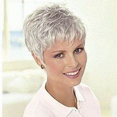 Over 60 Hairstyles, Short Grey Hair, Short Hair Over 60, Very Short Hair, Short Hairstyle, Haircuts For Fine Hair, Short Wigs, Short Hair Older Women