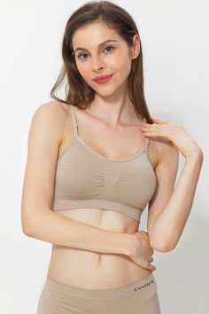 Experience Comfort Like Never Before with Our Seamless Bra. Solid Color Camisole Bra With Medium Bust Support, Solid Color Seamless Camisole Bra, Supportive Stretch Nursing Bra With Built-in Bra, Supportive Seamless Sports Bra With Scoop Neck, Supportive Seamless Scoop Neck Sports Bra, Seamless Full Coverage Solid Bra, Scoop Neck Bra With Built-in Support, Seamless Full Coverage Solid Color Bra, Solid Seamless Full Coverage Bra