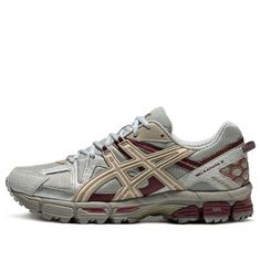 Casual Red Asics Sneakers, Casual Gray Asics Sneakers, Perfect Sneakers, Asics Running Shoes, Marathon Running Shoes, Fashion Performance, Dad Shoes, Asics Shoes