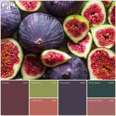 figs with different colors are shown in this color palette, including red and green