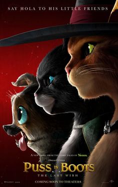 Puss In Boots: The Last Wish Review - We Got The Funk Poos In Boots, Best Animated Movies, Shrek Dreamworks, Animation Dreamworks, Posters Horror, 2023 Movies, Coming Soon To Theaters, Soft Paws, Animation Disney