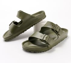 The classic look Birkenstock is known for, but with an EVA twist. Splish splash through puddles on rainy days without ruining your sandals, thanks to the Arizona. From Birkenstock. Slip-resistant Outdoor Sandals For Spring, Waterproof Slides For Spring Outdoor Activities, Waterproof Slides For Outdoor Spring Activities, Spring Outdoor Slip-resistant Sandals, Spring Slip-on Waterproof Sandals, Spring Waterproof Slides With Round Toe, Waterproof Open Toe Sandals For Spring, Spring Waterproof Open Toe Sandals, Spring Outdoor Slides With Buckle Closure