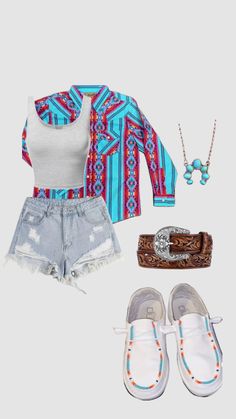 Summer Time Western Outfits, Country Summer Fits, Country Girl Summer Outfits, Outfit Ideas Country Girl, Cute Country Outfits For School Summer, Country Outfits Summer, Spring Country Outfits, Summer Country Outfits, Country Girl Fits For School