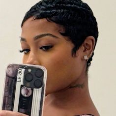 Jayda Wanda Short Hair, Jayda Wayda Pixie Cut, Baddie Haircuts, Short Black Haircuts, Black Women Short Hairstyles, Short Natural Curly Hair, Jayda Wayda