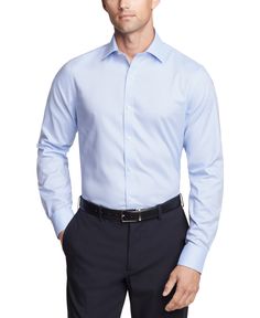 in stock Fitted Light Blue Top For Business, Casual Blue Wrinkle-resistant Top, Semi-formal Light Blue Fitted Top, Fitted Light Blue Semi-formal Top, Light Blue Fitted Semi-formal Top, Fitted Light Blue Top For Semi-formal Occasions, Blue Wrinkle-resistant Long Sleeve Shirt, Blue Long Sleeve Wrinkle-resistant Shirt, Fitted Blue Wrinkle-resistant Shirt