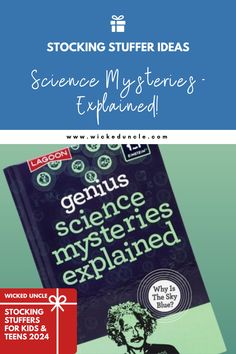 Green science book featuring scientist Blue Stockings, Unique Gifts For Kids, Bouncy Ball, Curious Kids, Uncle Gifts, Books For Boys, Unicorn Gifts, Dinosaur Toys