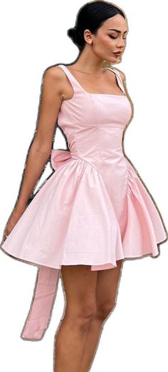 A-line Mini Dress With Bow For Prom, Feminine Homecoming Mini Dress With Fitted Bodice, Feminine Mini Dress With Fitted Bodice For Homecoming, Feminine Fitted Bodice Mini Dress For Homecoming, Princess Style Summer Mini Dress, Summer Princess Style Mini Dress, Summer Princess Mini Dress, Flirty A-line Corset Dress For Party, Summer Evening Corset Dress With Ruffled Straps