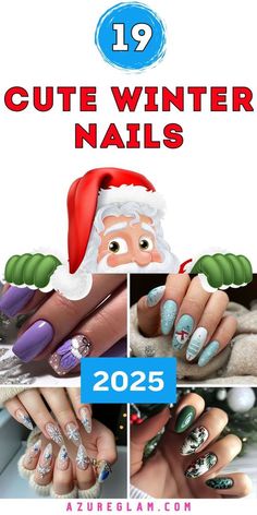 Short Acrylic Almond, Cute Winter Nails, Christmas Formal, Short Acrylic, Winter Nail Designs, Cute Nail Designs, Cold Season