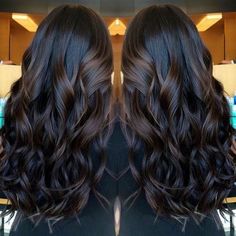 Black Hair Color, Brown Hair Balayage, Brown Blonde Hair, Brown Hair With Highlights, Hair Color Dark, Dark Brown Hair, Hair Color For Black Hair