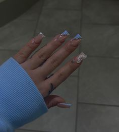 Short Square Gel X Nail Designs, Shorties Acrylic Nails Square Design, Short Tapered Square Nails Designs, Very Short Acrylic Nails Square, Short Latina Nails, Bad And Boujee Nails Short, Latina Acrylic Nails Short, Acrylic Nails Neon, Baby Blue Acrylic Nails