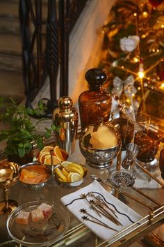 an assortment of silverware and utensils on a table