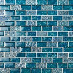 Inspired by the beautiful beaches of Orange County, California, the Riviera Series is vibrant, colorful, and the perfect tiling option for your upcoming shower or pool project. Add vivid bursts of color and texture to your surroundings. Available in 6 distinct colorways in a Square or Brick format. Artmore Tile Sample- Riviera Aquamarine 4-in x 4-in Polished Glass Floor and Wall Tile | EXT3RD102267 Colorful Tile, Diani Beach, Teal Kitchen, Best Floor Tiles, Glass Brick, Glass Subway Tile, Ivy Hill Tile, Tiles Price, Glass Installation