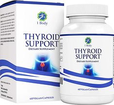 Buy 1 Body Thyroid Support Supplement with Iodine - Energy & Focus Support Formula - Vegetarian & Non-GMO - Vitamin B12 Complex, Zinc, Selenium, Ashwagandha, Copper & More 30 Day Supply on Amazon.com ✓ FREE SHIPPING on qualified orders Thyroid Support Supplement, Iodine Supplement, Thyroid Supplements, Adrenal Support, Thyroid Support, L Tyrosine, Thyroid Hormone, Thyroid Health