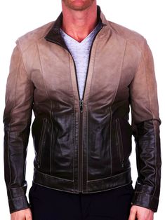 Maceoo's leather jacket provides a touch of refined casual style to any ensemble, this lightweight layer ensures you'll be comfortable and looking good. The soft Italian lamb skin will provide the perfect third piece to any outfit, and will only get better with time. The softness of the lambskin takes on aging better t Spring Brown Leather Jacket, Brown Leather Jacket For Spring, Cow Skin, Looking Good, Get Better, Casual Style, Men's Fashion, Coats Jackets, Leather Jacket