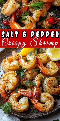 ✨ Enjoy the perfect crunch with Salt and Pepper Crispy Shrimp! Simple, flavorful, and absolutely delicious. Serve it as an appetizer or pair with rice for a full meal. 🍚🍤 #EasyRecipes #SeafoodLovers #CrispyShrimp #SaltAndPepperMagic #DinnerIdeas