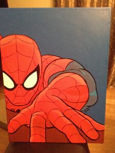 an image of a spider man with glowing eyes on it's face and hands