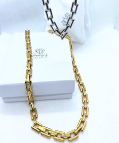 Ivy is a chic necklace chain that exudes luxury and sophistication. Chic Necklace, Necklace Chain, Ring Necklace, Chains Necklace, Ring Earrings, Necklaces Bracelets, Ivy, Silver Gold, Chain