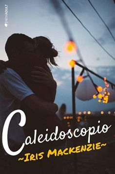 a man and woman embracing each other with the words caledosopio iris mackie