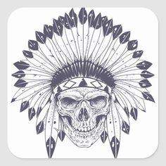 Indian Headdress Tattoo, Indian Skull Tattoos, Rabe Tattoo, Native American Tattoo Designs, Indian Tattoo Design, Headdress Tattoo, Native American Tattoo, Native Tattoos, Indian Skull