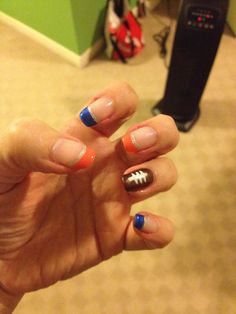 Denver Broncos nails Add Volume To Curly Hair, Big Bouncy Hair, Brown Chrome