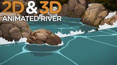 Second&3D - Lively River - Breakdown #graphicdesignbackground #webdesignsoftware 3d Animation Videos, 2d To 3d, Vfx Tutorial, Learn Design, Learn Animation, Animated Short Film, Flowing River, 3d Modeling Tutorial, Anime Toon