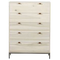 the chest of drawers is made out of wood