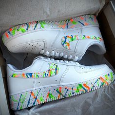 - Authentic, brand new in box. - 100% handmade to perfection.❤️ - Each pair is unique and one of a kind.🌷 - Waterproof and scratchproof.😊 Modern White Sneakers With Waterproof Paint, Air Force One Shoes, Custom Sneakers Diy, Cool Rings For Men, Custom Painted Shoes, Custom Shoes Diy, Custom Nike Shoes, All Nike Shoes, Custom Air Force 1