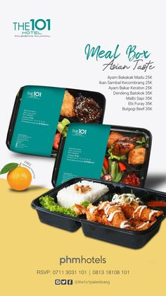 the 1011 meal box is open and ready for customers to enjoy their meals in