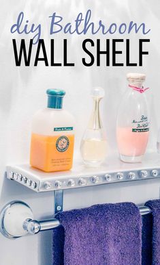 How To Make A Glam DIY Bathroom Wall Shelf Aluminum Projects, Diy Gifts For Christmas, Shelves For Bathroom