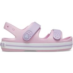 Let your littles play the day away in the Crocband Cruiser Sandal. This everyday sandal is everything you loved about our Crocband sandal, with a better fit, adjustability, and toe bumper, allowing for security on the go from the playground to the pool. Plus, what kid wouldn’t want to add some personality with Jibbitz charms? Pink Adjustable Slide Sandals, Pink Non-slip Sandals For Playtime, Playful Pink Sandals With Round Toe, Playful Adjustable Slide Sandals, Pink Open Toe Sandals For Playtime, Adjustable Pink Fun Sandals, Cute Purple Open Toe Sandals, Purple Non-slip Slide Sandals, Cute Purple Sandals For Spring