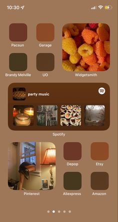 the color scheme for this website is brown and has many different colors, including oranges,