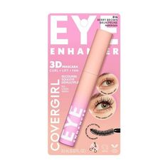 COVERGIRL Eye Enhancer 3D Mascara - Berry Brown - 0.3 fl oz Lash Types, Covergirl Mascara, Brighter Eyes, Make Eyes Pop, Covergirl Makeup, Cover Girl Makeup, Maybelline Lash Sensational, 3d Mascara, Eyes Dark