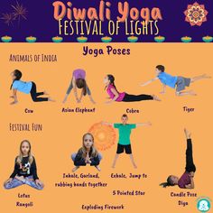 yoga poses for kids and adults to do at the festival or festivals in india with their names