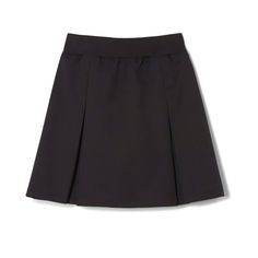 Because school days are so much more than just sitting in class. This kick pleated skort is made to move, from moisture-wicking fabric. It comes with built-in shorts, so you can hit a cartwheel if you like. A bow on the stretchy waistband adds the finishing touch. Stretch Solid Pleated Skirt For School, Casual Stretch Pleated Skirt For School, Solid Skirted Skort For School, Lined Skort For School, Lined Skirt Skort For School, Solid Pleated Skort For School Uniform, Fitted Pleated School Skort, Short School Uniform Skirt, School Tennis Skirt Short Length