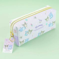 Have fun organizing your fave markers inside this pen case with two separate zippered sections! It’s also decorated with cute illustrations of Kuromi shopping with her sidekick, Baku! Made from synthetic leather Kawaii Bags With Pen Slots For Everyday Use, Kawaii Pencil Case With Pen Slots For Daily Use, Kawaii Stationery With Pen Slots For Daily Use, Cute Stationery With Pen Slots For Everyday Use, Cute Stationery With Pen Slots For Daily Use, Kawaii Stationery With Zipper Pouch, Cute Stationery With Pen Slots For Personal Use, Rectangular Pencil Case With Card Slots For School, Kawaii Rectangular Pencil Case With Zipper Closure