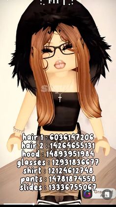 an animated girl with glasses and black hair