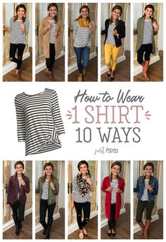 Outfits With Striped Shirts, Mode Tips, Teaching Outfits, Fashion Capsule, Mode Inspiration, Striped Tee, Mom Style, Work Fashion, The Knot