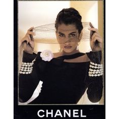 Chanel Ad Campaign, 1990 Style, Vintage Foto's, Yasmeen Ghauri, Monsieur Madame, Chanel Brand, 90s Supermodels