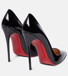 So Kate 120 Patent Leather Pumps in Black - Christian Louboutin | Mytheresa Louboutin Online, Red Bottom Heels, Louboutin So Kate, Dr Shoes, Shoes Heels Classy, Christian Louboutin So Kate, So Kate, Louboutin Heels, Christian Louboutin Heels