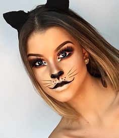 Ide Halloween, Makijaż Sugar Skull, Cats Makeup, Halloween Maquillage, Pelottava Halloween, Halloweenský Makeup, Sweet Makeup